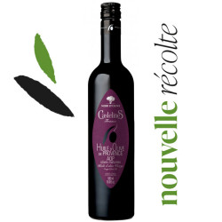 NOIR D'OLIVE Huile d'Olive Vierge-AOP Provence-Bouteille 500ml-Moulin CastelaS France